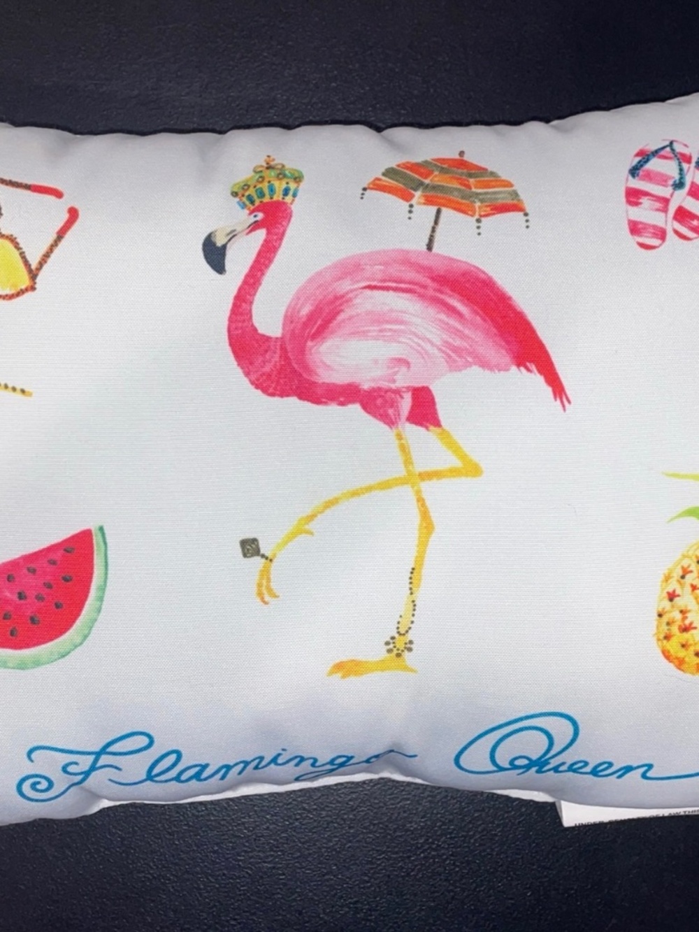 Stratford Outdoor Flamingo Queen Decorative Throw Pillow 16”x12”